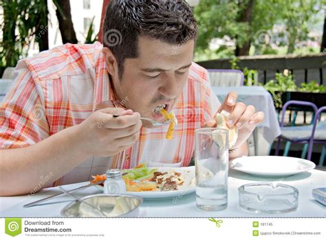 A Hungry Man Royalty Free Stock Photo - Image: 161745