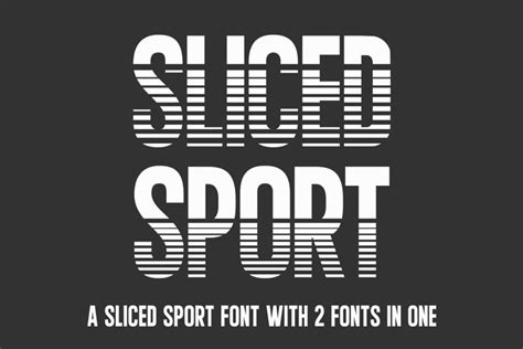 Jp Sliced Sport Athletic Font Collegiate Font