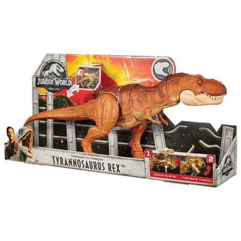 Jurassic World Fallen Kingdom Thrash N Throw Tyrannosaurus Rex Figure Entertainment Earth