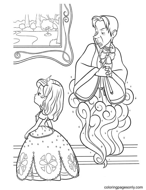 Sofia The First Coloring Pages Mr Cedric Anatomy Coloring Book Cat My