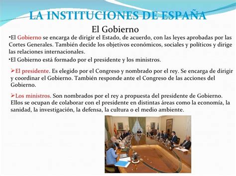 Tema 12 Las Instituciones De España Y Las De Tu Comunidad