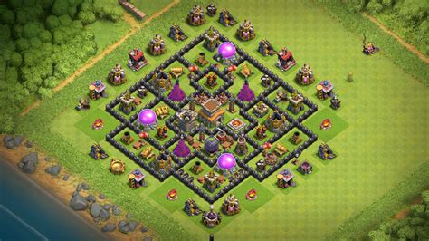 Hello town hall 8 fellows, today i want to share with you a stunning town hall 8 war base called mousetrap, which was shared by cherrybomb113 (thank you a ton mate!). Coc Town Hall 8 Defense Base 2018 - Happy Living