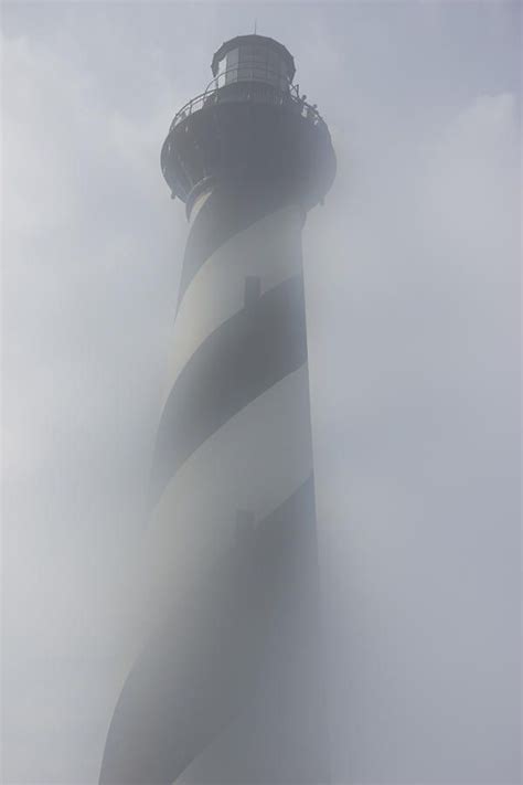A Lighthouse Obscured In The Fog Photograph Fine Art Lighthouse