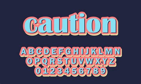 Caution Font Alphabet 2974478 Vector Art At Vecteezy