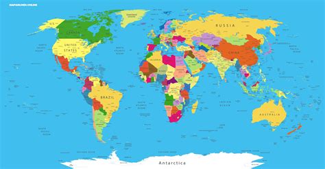 Unmistakable El Mapa Mundi Politico Mapa Mundi Con Sus Respectivos Reverasite
