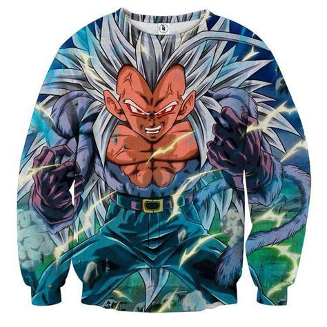 Pull Classique 3d All Over Dragon Ball Z Vegeta Ssj4 Lunivers Otaku