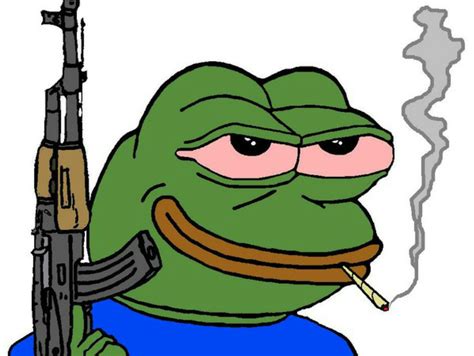 Pepe With Gun Blank Template Imgflip