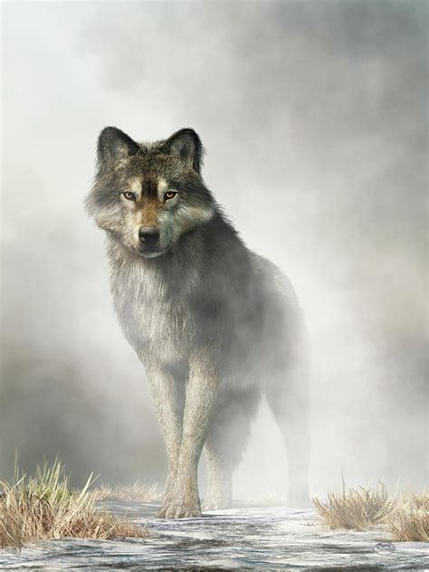 Lone Wolf Digital Art By Daniel Eskridge 406