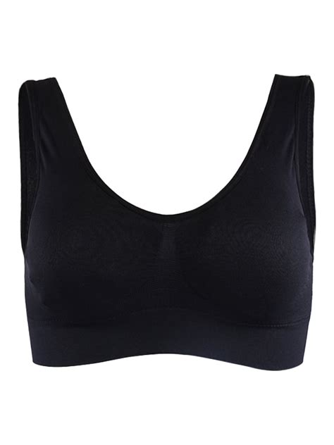 allegra k women s removable pads seamless wirefree sleep vest tops bra