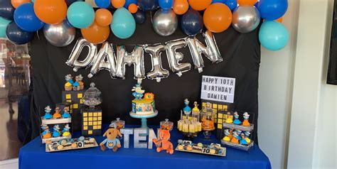 Pin By Elie Rocha Rose On Damien10th Birthday Bday Party Kids 7th