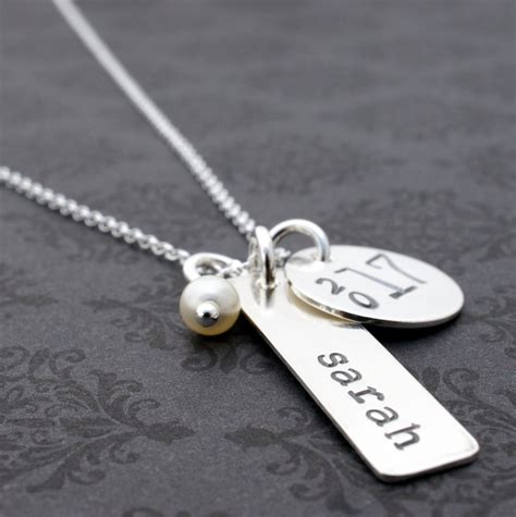 Graduation Jewelry Gift Class Of Personalized Necklace