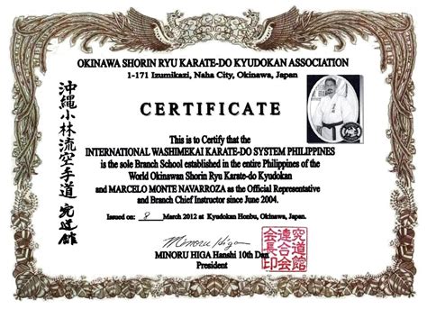 Okinawan Shorin Ryu KYUDOKAN Karatedo Philippines By WASHIMEKAI Home