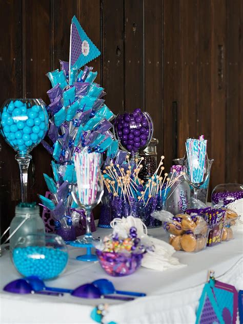 17 Creative Candy Bar Ideas That Can Double As Wedding Favors Purple