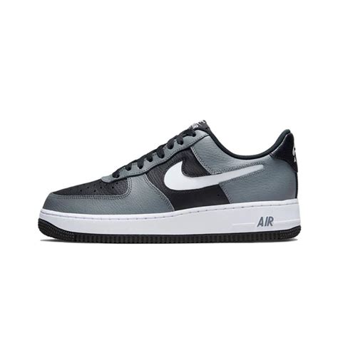 Nike Air Force 1 Low Grey Black Cut Out Swooshnike Air Force 1 Low Grey