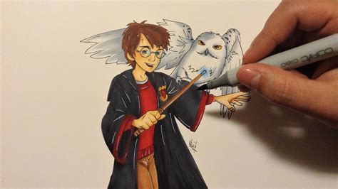 Drawing Harry Potter Cartoon Version Youtube
