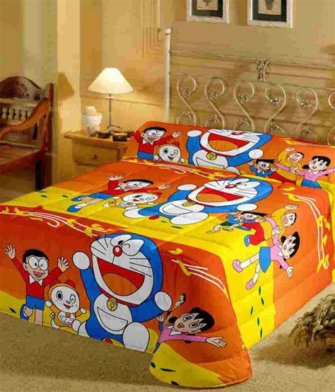Free delivery and returns on ebay plus items for plus members. Cartoon Prints Doraemon Single Bed Sheet With Pillow Cover ...