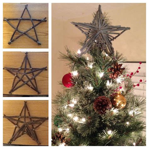 Decorating a christmas tree is a surefire way to get you in the holiday spirit. M@'s Projects: Rustic Star Tree Topper