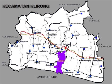 Peta Wilayah Kecamatan Klirong Kabupaten Kebumen Jawa Tengah Klirong Info
