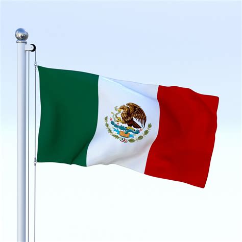See mexican and american flags stock video clips. Animated Mexico Flag 3D Model in Miscellaneous 3DExport