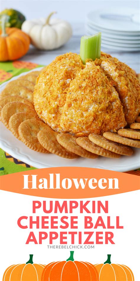 Pumpkin Cheese Ball Appetizer Recipe For Halloween And Thanksgiving