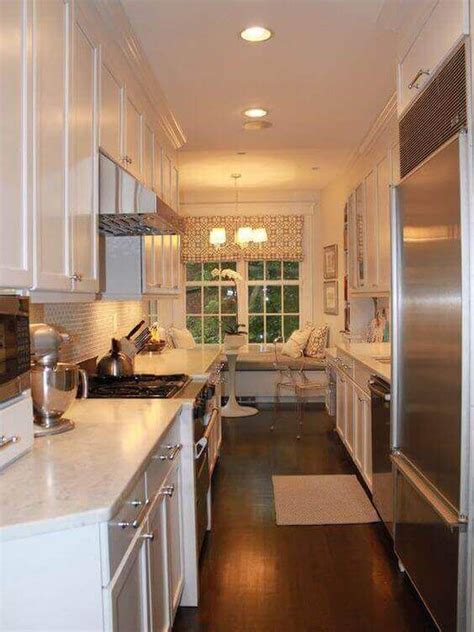 33 Long Narrow Kitchen Layout Suggestions Galley Kitchen Remodel