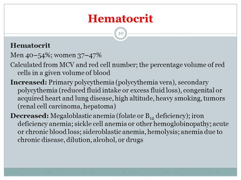 Reason For High Hematocrit High Hemoglobin Count Causes Mayo Clinic