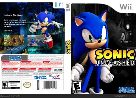 Sonic Unleashed Wii Box Art Cover By Mess98