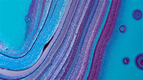 Blue Purple Paint Stains Liquid Abstract Hd Desktop Wallpaper