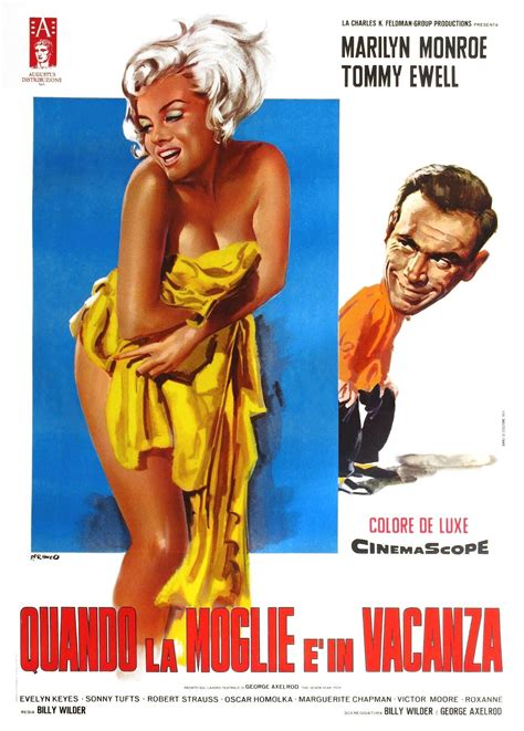 Quando La Moglie E In Vacanza Italian Poster For The Marilyn Monroe Movie The Seven Year