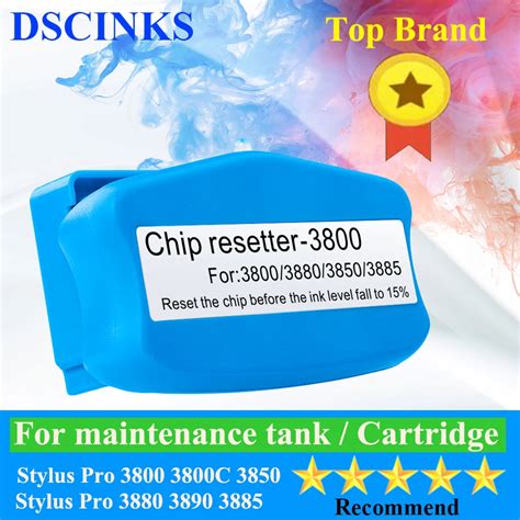 1 Pc Maintenance Box Ink Tank Chip Resetter For Epson 3800 3800c