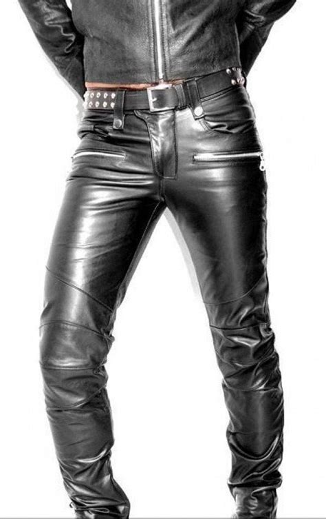 men s leather pant leather biker pant man genuine cow etsy in 2022