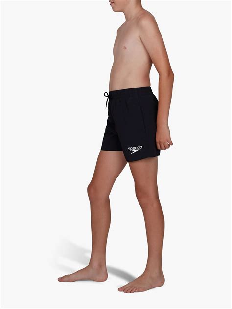 Speedo Boys Essentials 13 Swim Shorts Black At John Lewis And Partners