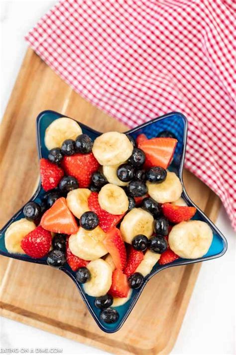Red White And Blue Fruit Salad 4th Of July Fruit Salad