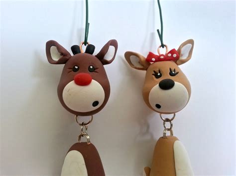 Reindeer Ornament Set | Etsy