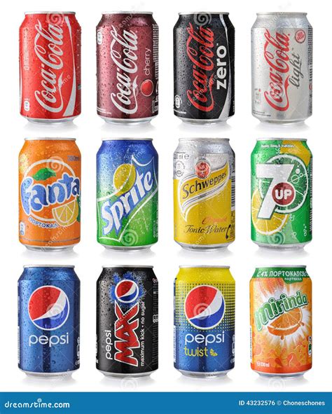 Set Of Soda Cans Editorial Photo Image 43232576