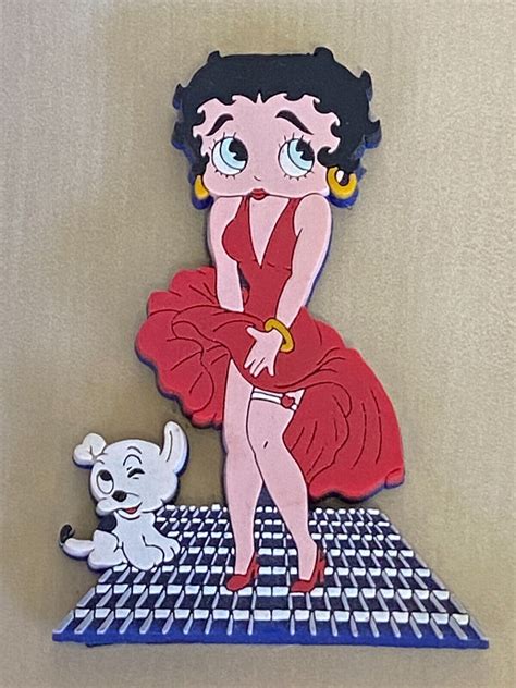 1996 Kfs Betty Boop Magnet 275 Betty Boop In Red Dress Marilyn