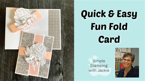 How To Make A Gorgeous Fun Fold Card In Under 10 Minutes Youtube