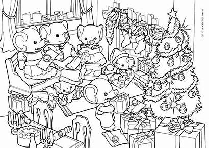 Coloring Sylvanian Families Pages Sheets Adult Books