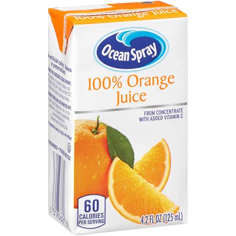 Ocean Spray 100 Orange Juice Boxes 40 Pack