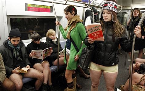 The 10th No Pants Subway Ride Saw Thousands Stripping Together On The New York Underground