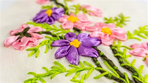 Wall Decorating Ideas Ribbon Embroidery Flowers By Hand