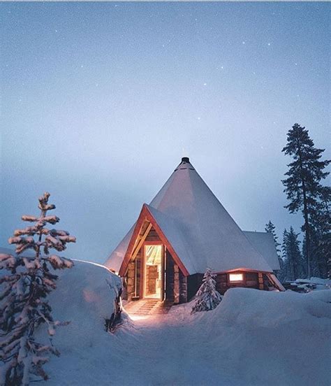 Tiny House — Cabin In Finland Winter Cabin Cabins And