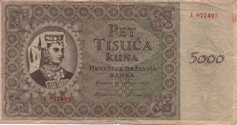 5000 Kuna Croatia Numista