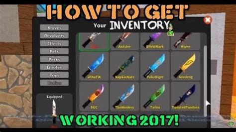 On the side of your screen while you're in the lobby look for the inventory button. Video - -*ALL* UPDATED CODES - WORKING- MURDER MYSTERY X ...