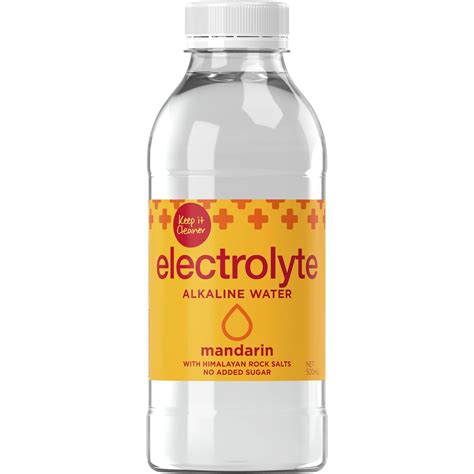 Keep It Cleaner Electrolyte Water Mandarin 500ml Woolworths