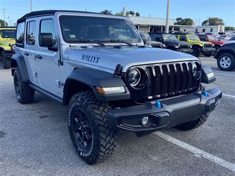 2023 Jeep Wrangler Willys 4xe 20 Miles Silver Zynith Clearcoat 4d Sport Utility New Jeep