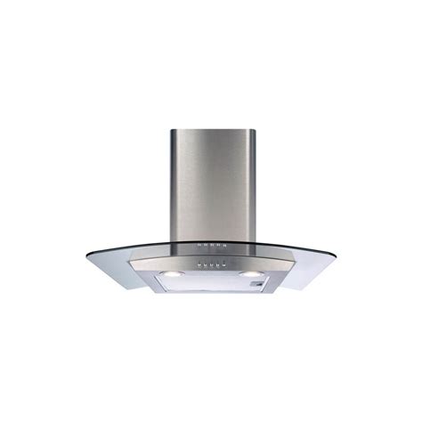 Cda Ecp62ss 60cm Curved Glass Chimney Cooker Hood Stainless Steel