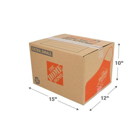 The Home Depot Extra Small Moving Box 15 In L X 12 In W X 10 In