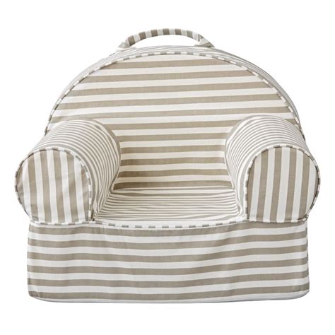 Get it by wed, jul 7. Small Grey Stripe Nod Chair | The Land of Nod | Striped ...