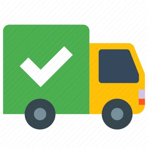 Delivered Delivery Logistic Shipped Shipping Transport Truck Icon